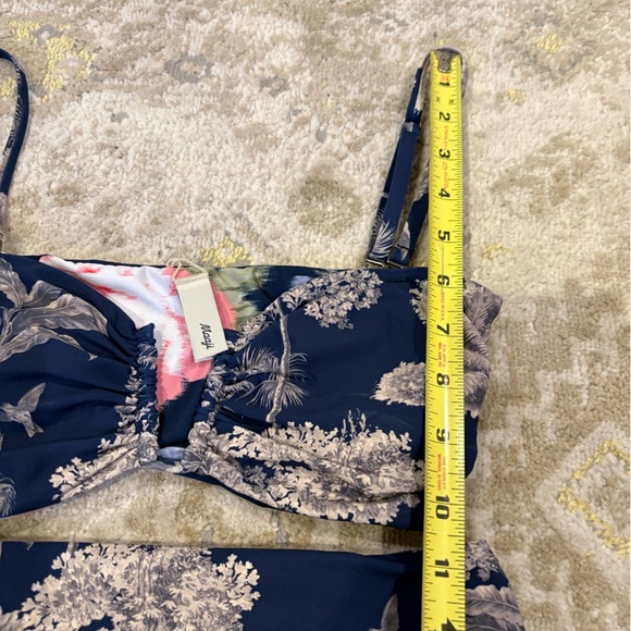 Maaji Anthropologie Sustainable Night Jungle Irene Reversible Bandeau Bikini - Picture 9 of 14